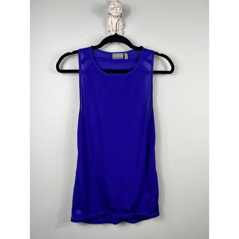 ATHLETA‎ Women's Tank Top Semi-Sheer Purple Size XS Workout Gym Yoga Activewear